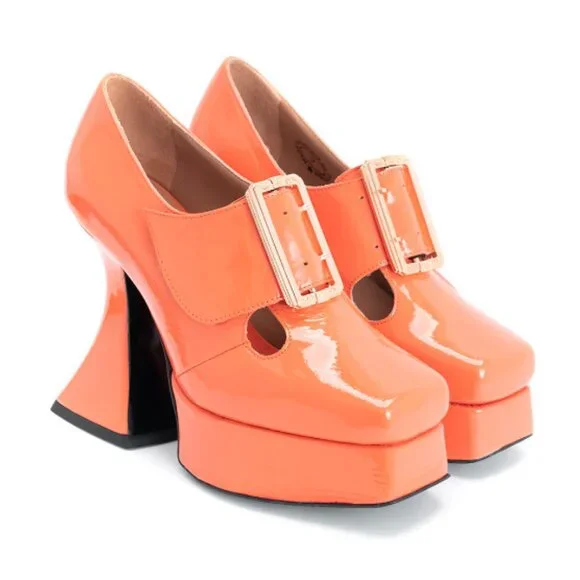 *BRAND NEW!* Fluevog 2020 Mega Munster ORIGINAL, Orange, Size 9 (best for 8.5)! - Picture 11 of 11